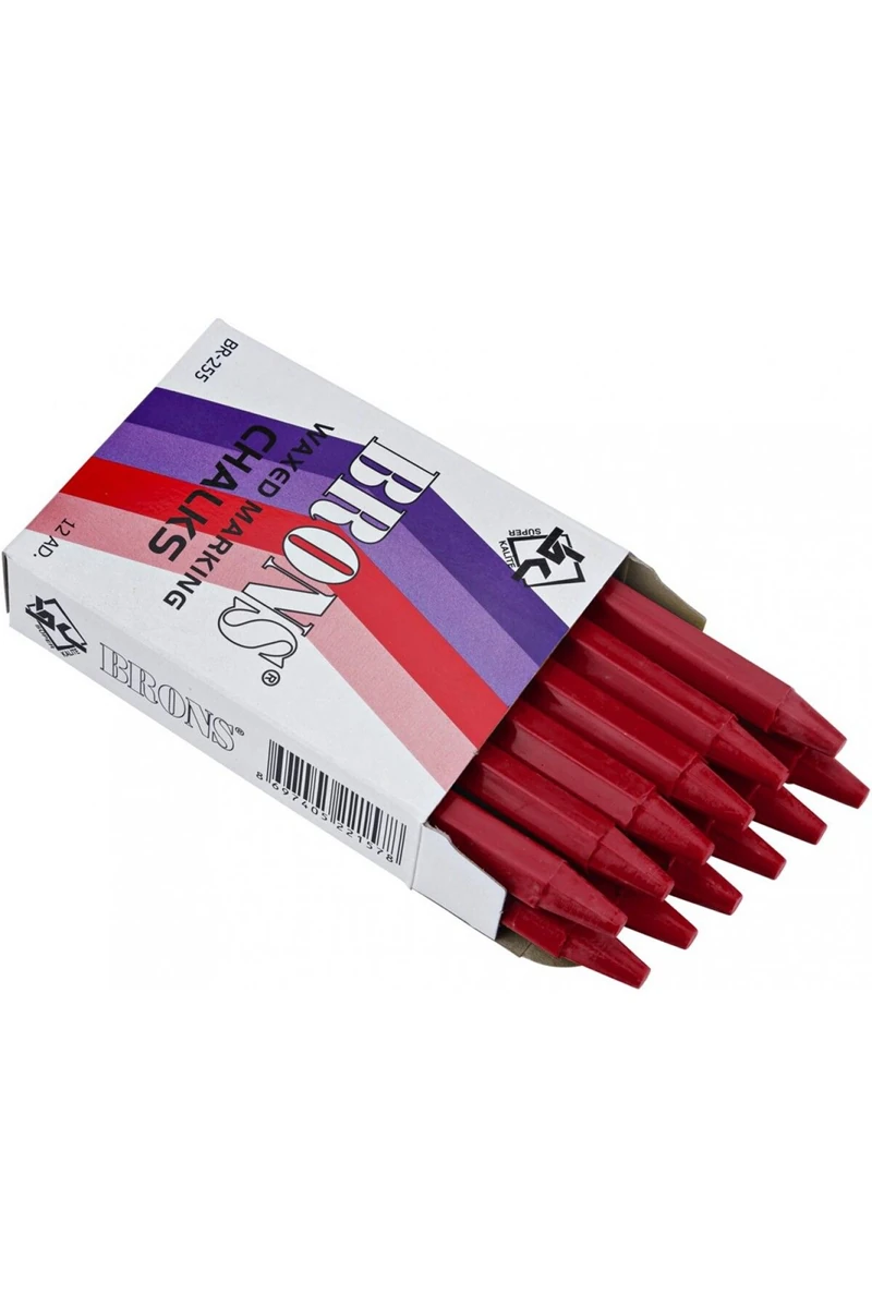 Brons Br-255 Marka Tebeşiri Kırmızı