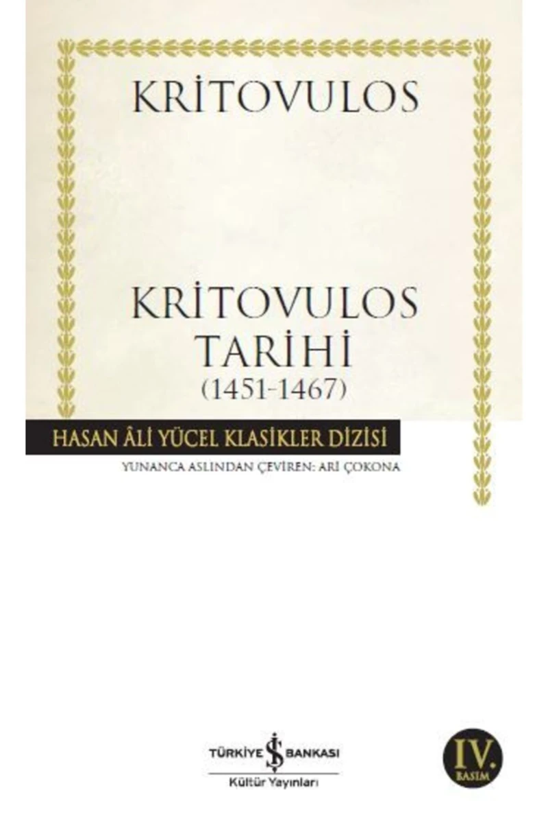 Kritovulos Tarihi 1451-1467
