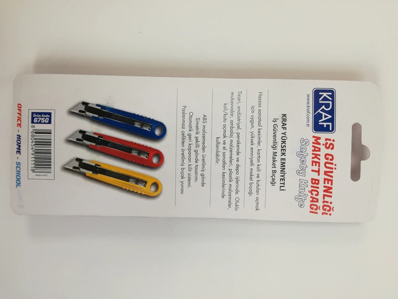 Kraf Maket Bıçağı İş Güvenliği 675G