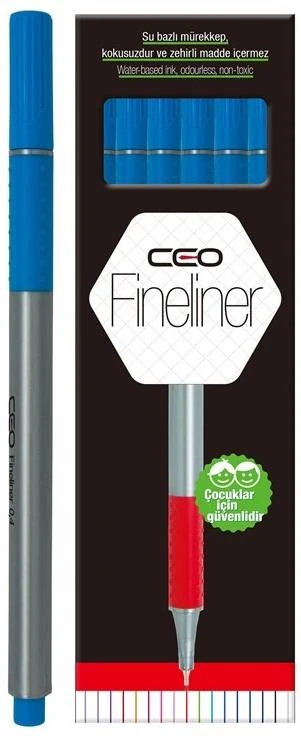 Ceo Fınelıner Plus Kalem 12'Li Koyu Mavi No:10 Ceo-Fl0038