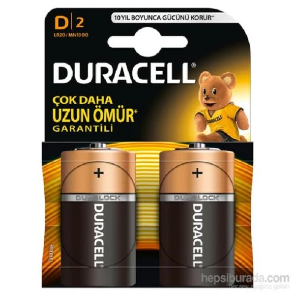 Duracell Pil 2 Li C Orta Boy Lr-14