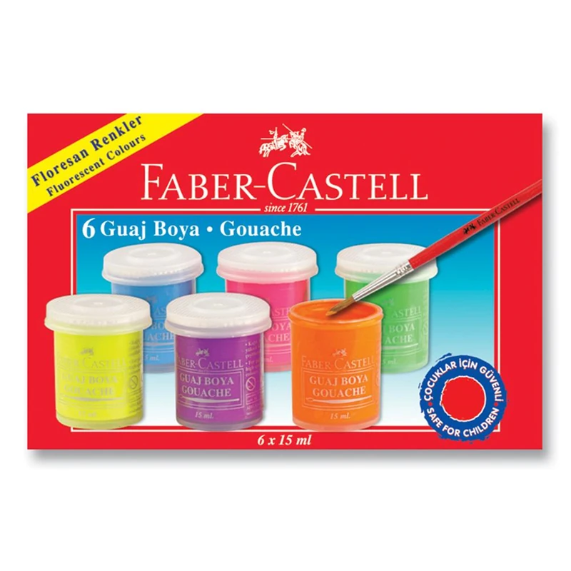 FABER CASTEL GUAJ BOYA 6 LI FOSFORLU NEON 160403 *.FABER-23