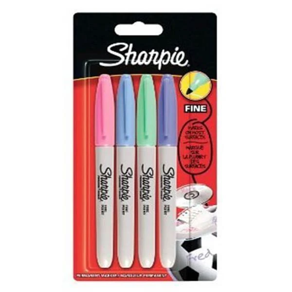 Sharpie 2065402 Fine Permanent Markör Pastel R.4Lü
