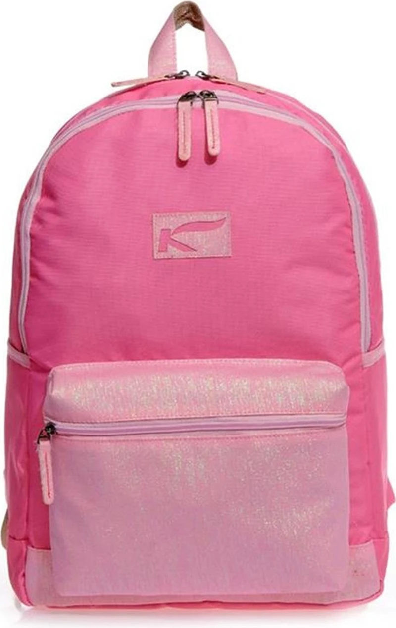 Kaukko Bright Simli Okul Sırt Çantası Pembe K1098