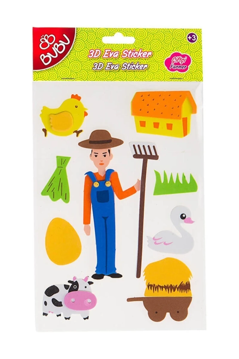 Bubu 3D Eva Sticker Meslekler Doktor ST0046