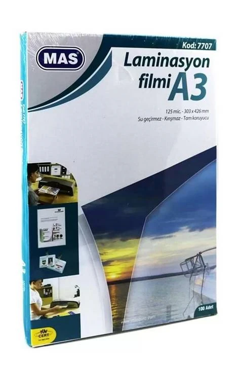 Mas Laminasyon Filmi 125 Mıc. A3 10 7707