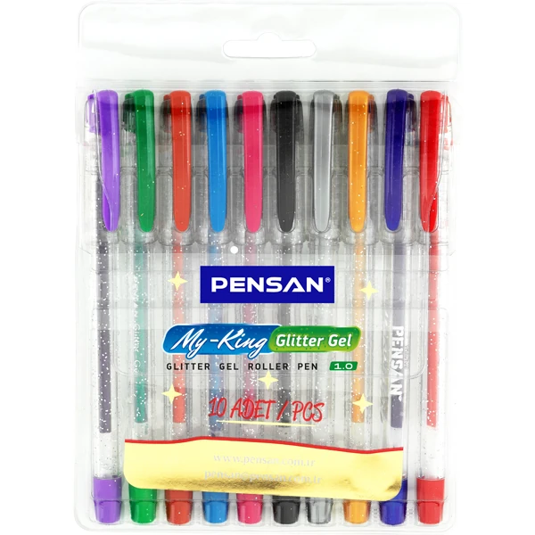 Pensan Jel Kalem My-Kıng 2227 Simli 10 Lu Set