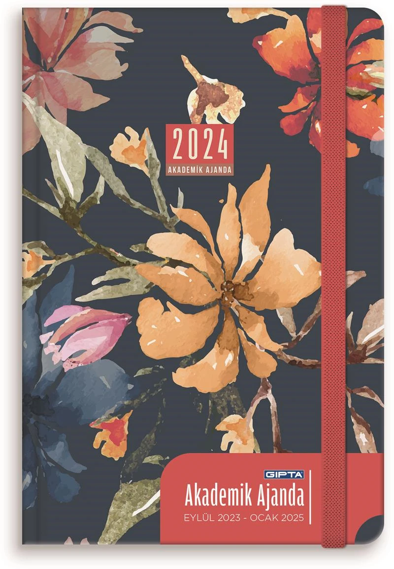 Gıpta Ajanda Akademik 17X24 Haftalık Sert Kapak Lastikli 160-Psk