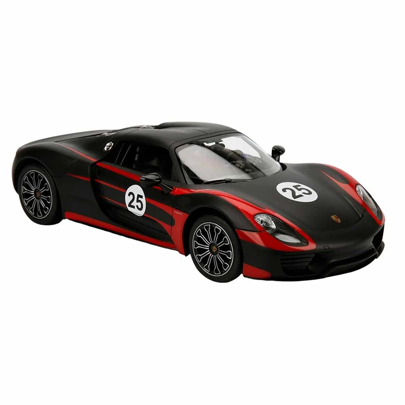 1:14 Uzaktan Kumandalı Porsche 918 Spyder Weissach Işıklı Araba 32 cm. - Siyah