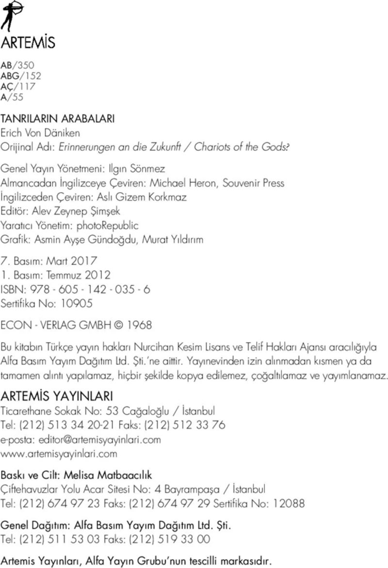 Tanrıların Arabaları - Erich Von Daniken