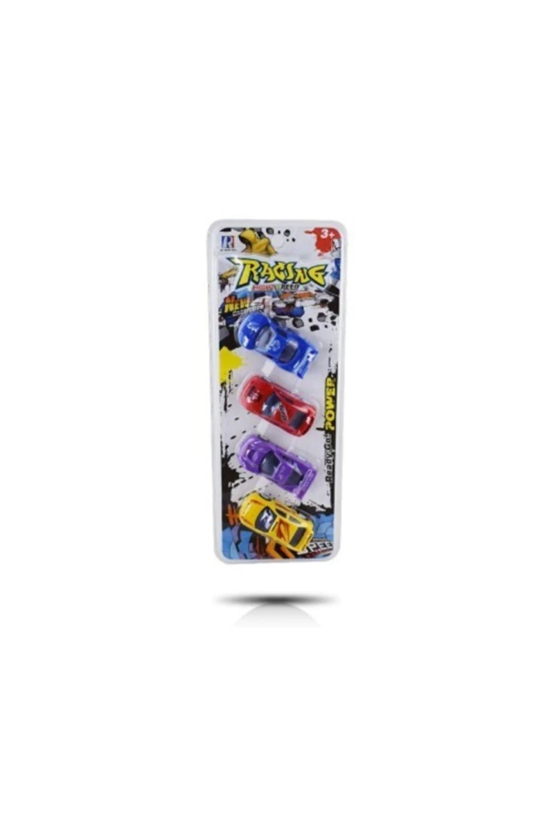 Can-Em Oyuncak Kartela 4'lü Çek Bırak Araba