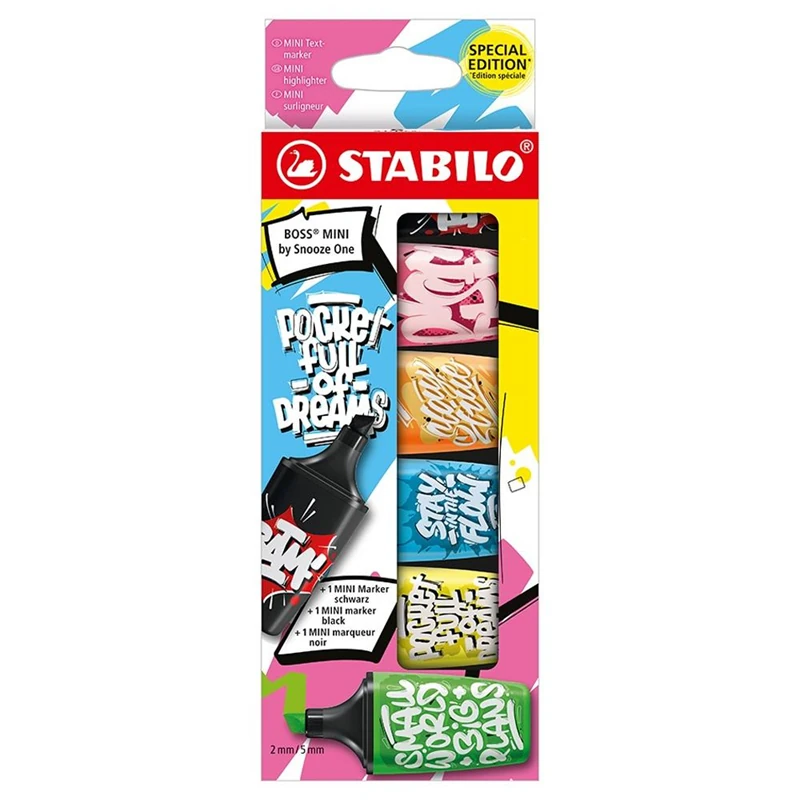 Stabilo Boss Mini By Snooze One 6lı Fosforlu Kalem