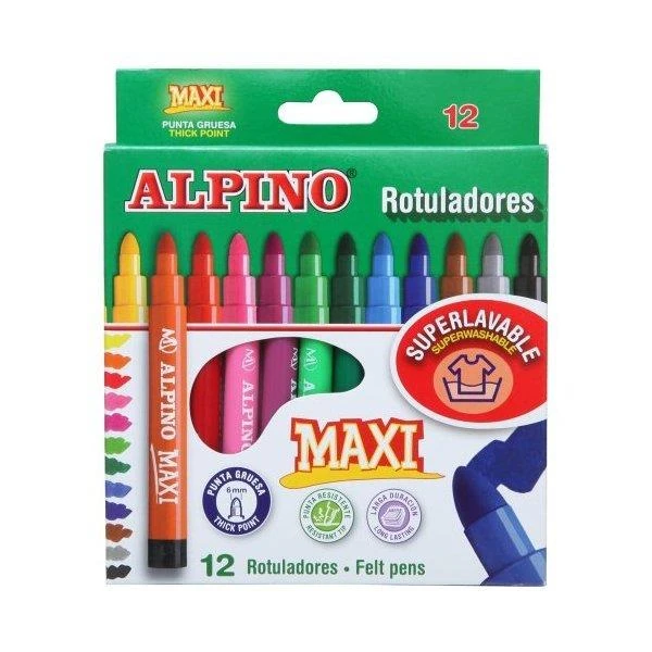 Alpıno Ar-06 Maxi Keçeli Kalem 12Li