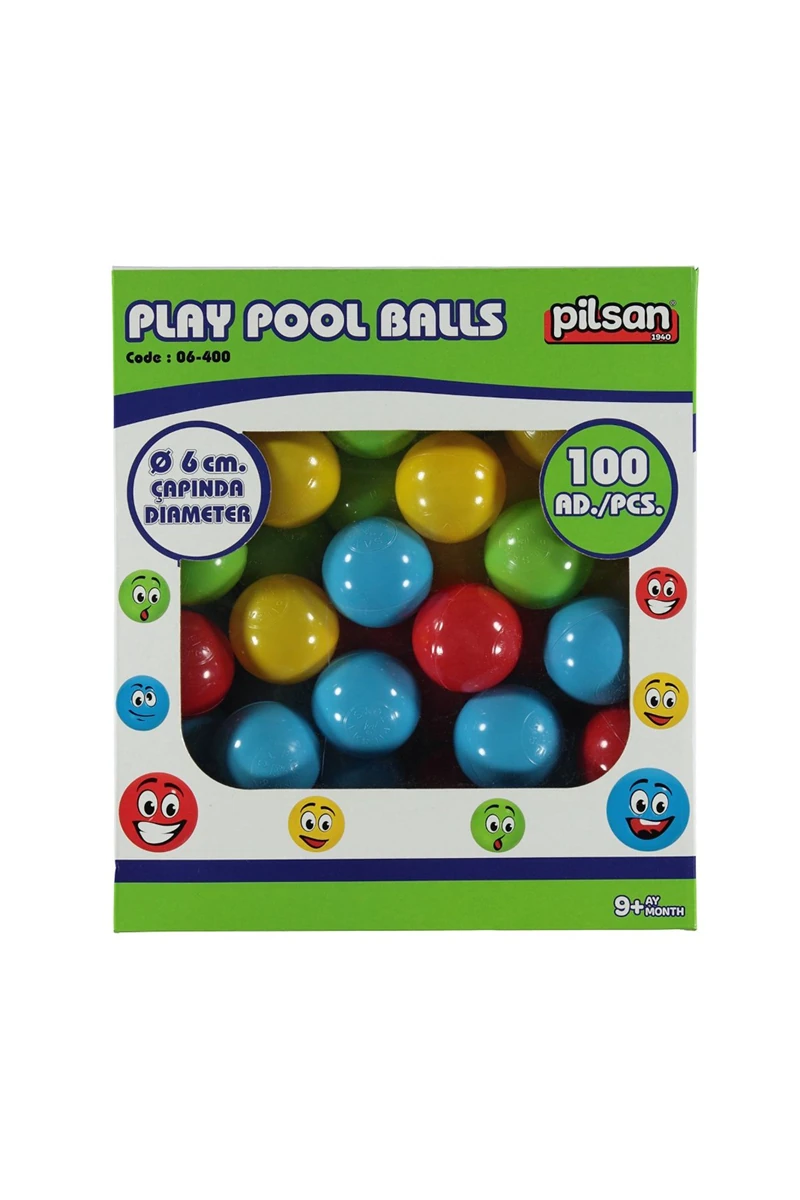 Pilsan 06 400 Oyun Havuz Topları Kutulu 6 Cm 100Lü*6