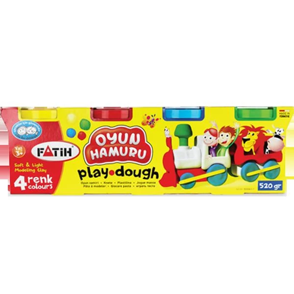 Fatih 50061 Oyun Hamuru 4 Renk (4*130=520Gr)