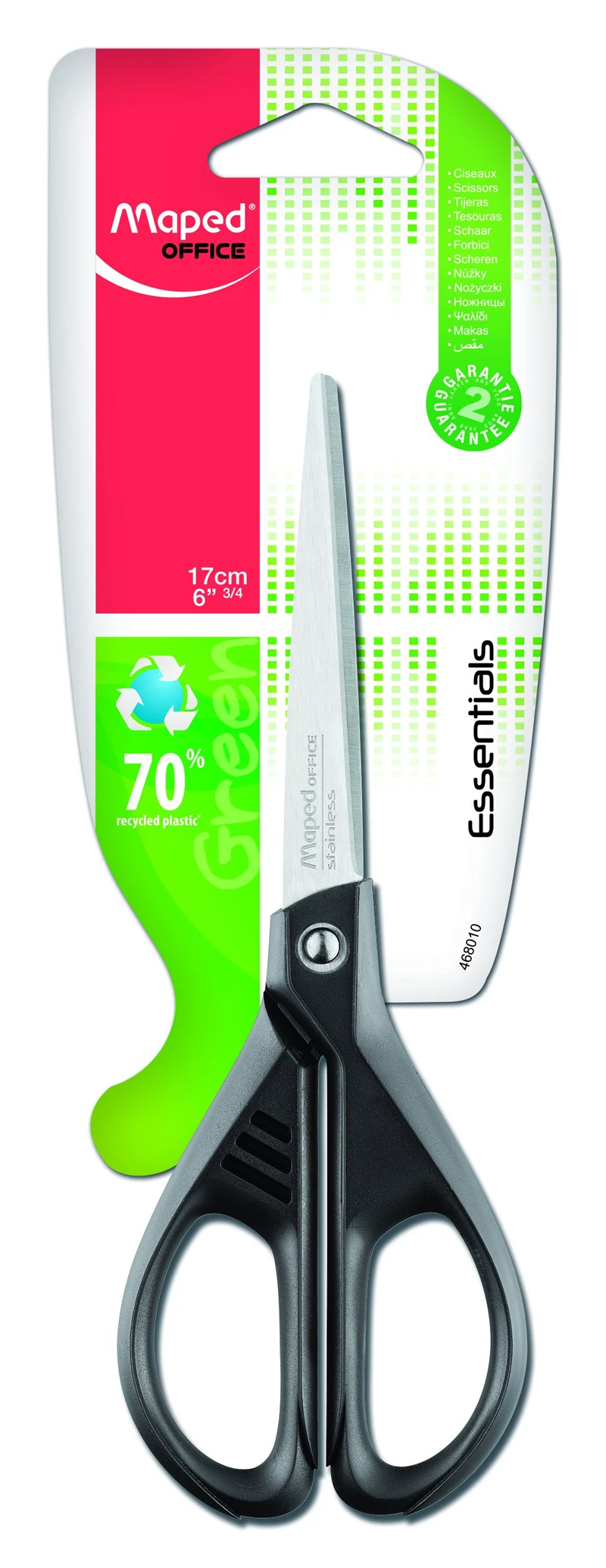 Maped 468010 Essentıals Green 17Cm Ofis Makası