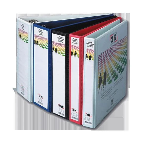 2K Halkalı Klasör 7 Cm 4 Halka Siyah 07-4D-S