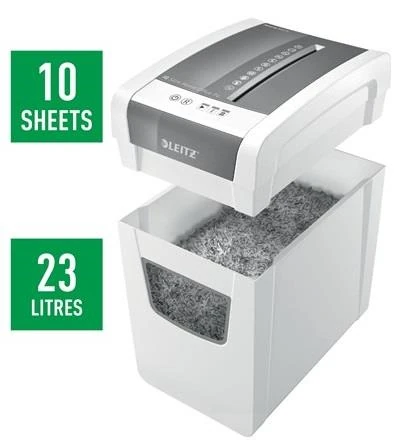 Leıtz Evrak İmha Makinesi Iq Home Offıce Slım P4 8001 10 Yaprak Kapasiteli