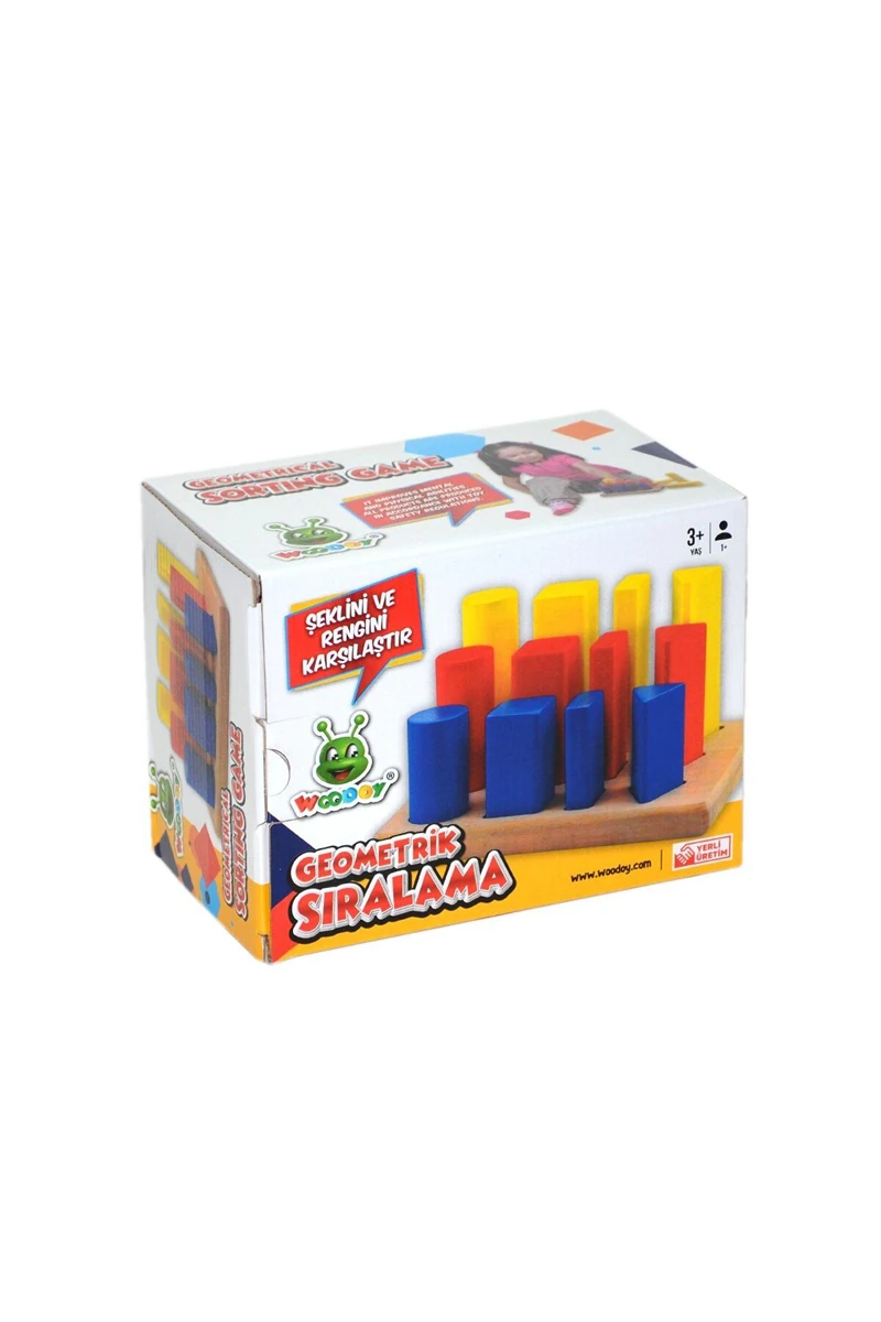 Ahşap Oyuncak - Geometrik Sıralama Oyunu