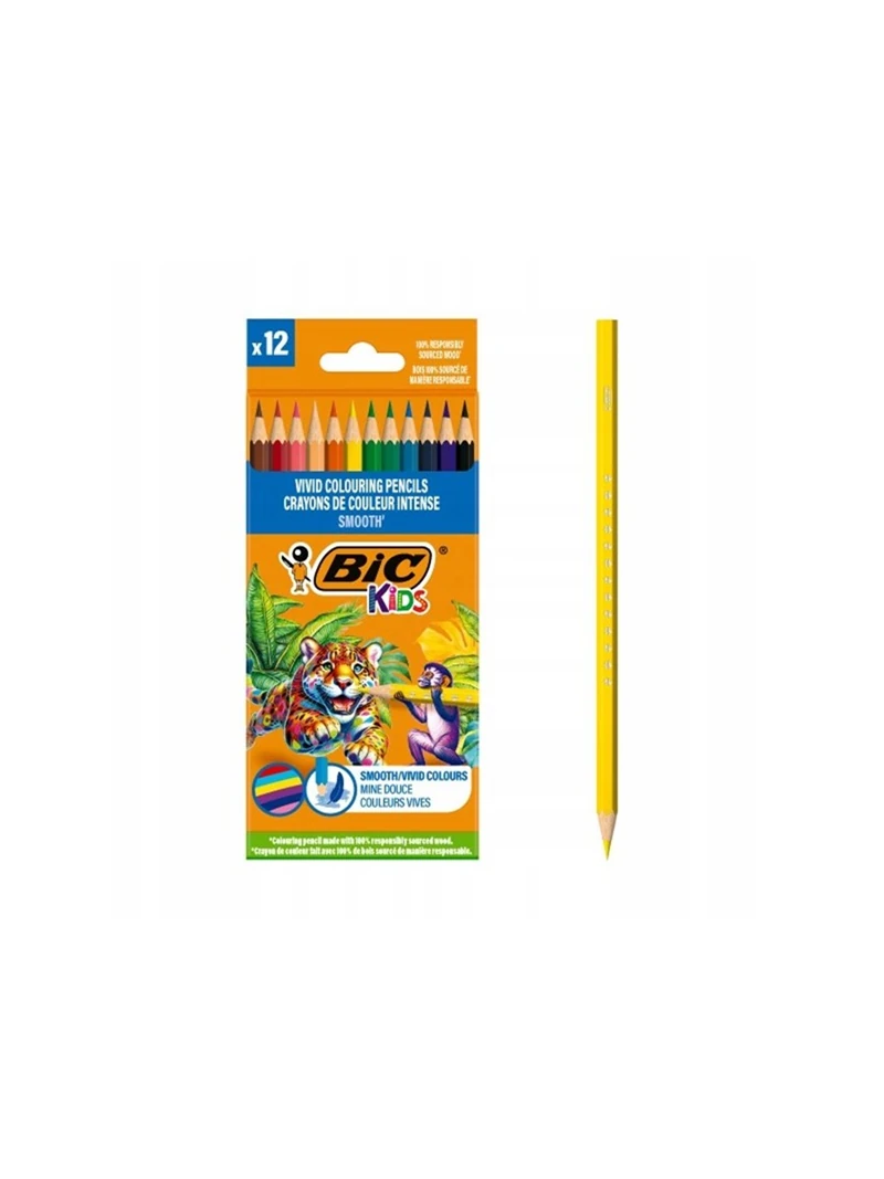 Bic Smooth' Kuruboya Kalemi 12 Li Tam Boy 525786