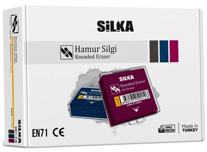 Silka Silgi Hamur Renkli 12 Li Art.26R