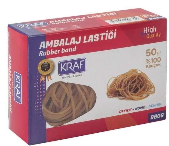 Kraf Ambalaj Lastiği %100 Kauçuk 50G 960G