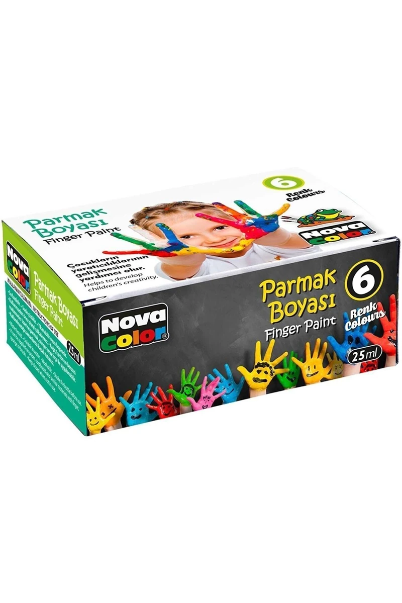 Nova Color Nc-138 Parmak Boyası 6Lı 25Cc