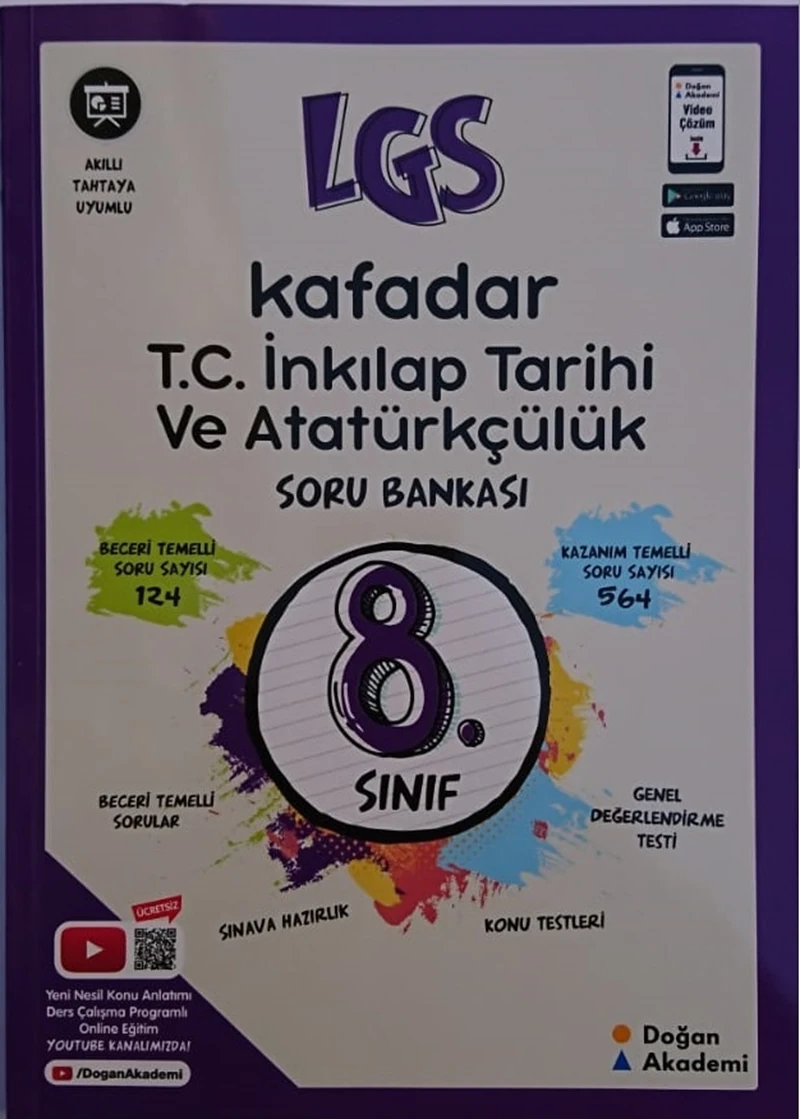 Doğan Akademi 8. Sınıf Kafadar Inkılap Tarihi ve Atatürk Soru Bankası