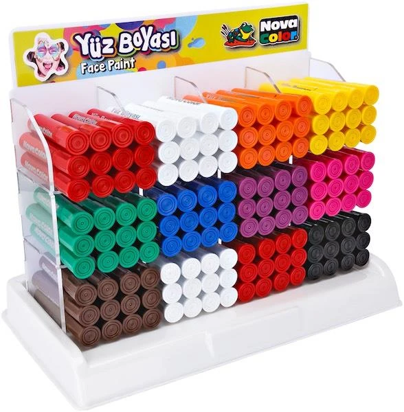 Nova Color Nc-200 Yüz Boyası Standı 144Lü