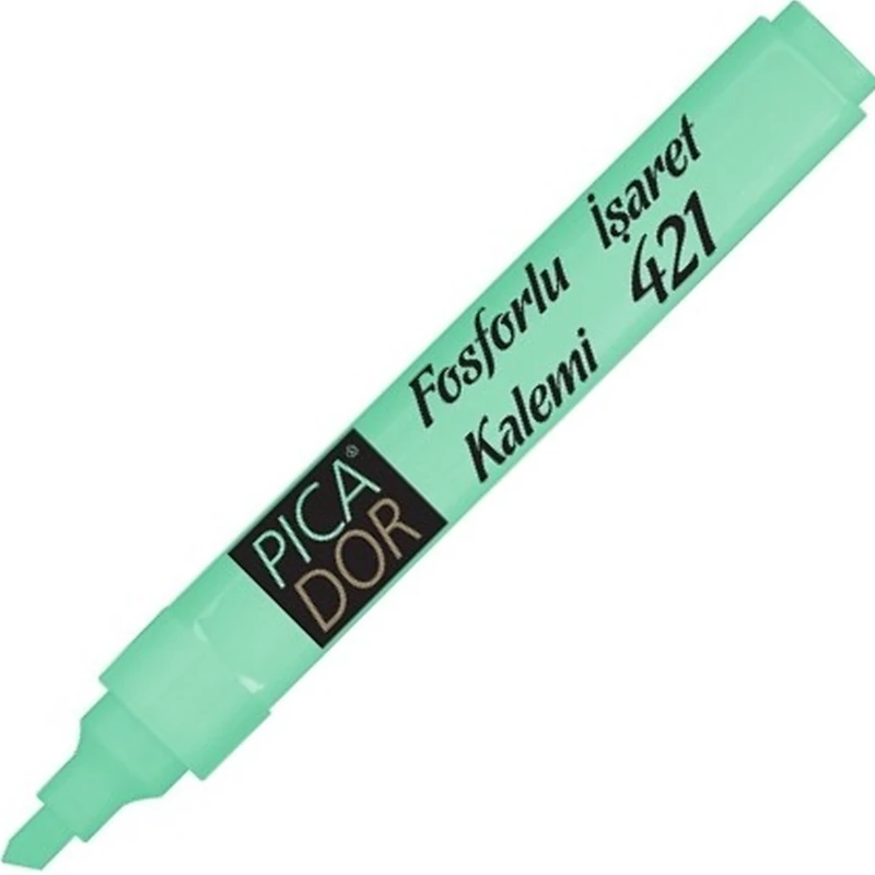 Pıcador Kx086 421 Fosforlu Kalem 10Lu Pastel Mavi