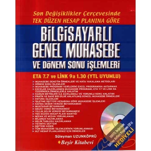 Bilgisayarlı Genel Muhasebe Ve Dönem Sonu İşlemleri (cd'li) - Süleyman Uzunköprü