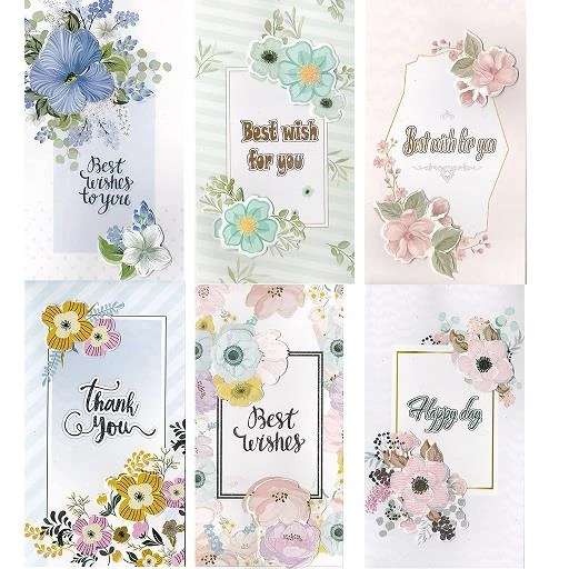 Unıck Color Hediye Kartı Kabartmalı Flower 5552