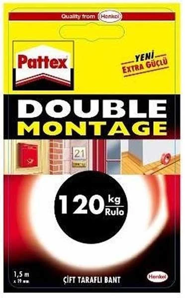 Pattex 1483609 Double Montaj Bandı 12*12