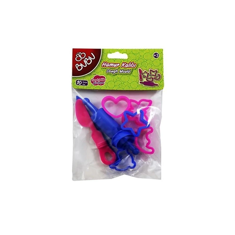 BU-BU OYUN HAMURU KALIBI MERDANELI 10 PCS BUBU-HK0003