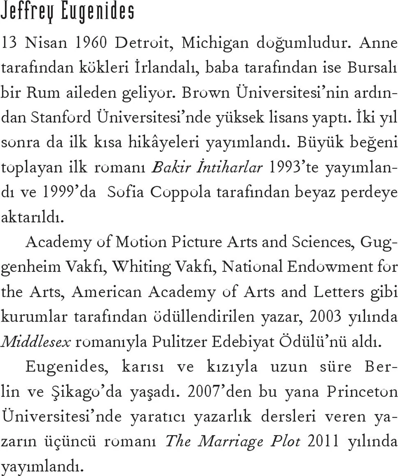 Middlesex - Jeffrey Eugenides