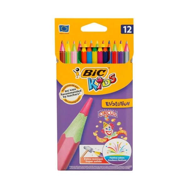 Bic 8957893 Evolutıon Cırcus Boya Kalemi 12 Renk