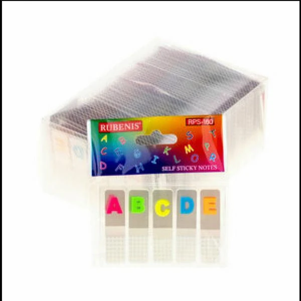 Rubenis Post It Şeffaf Harf Baskılı Şerit RPS-160
