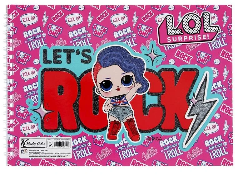 Keskin 300115-93 L.O.L. 17*25 15 Yp. Spiralli Resim Defteri