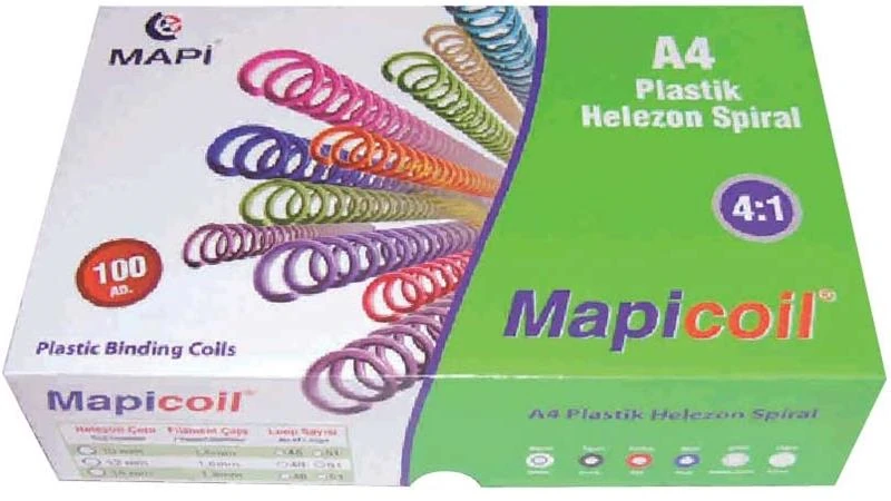 Mapicoil 2351204 Helezon Spiral 12Mm 100Lü Şeffaf