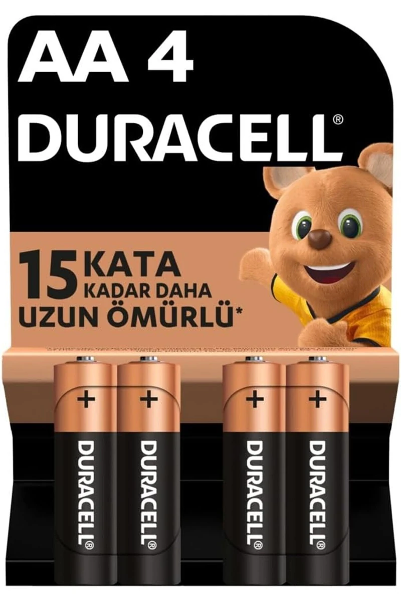 Duracell Alkalin Kalem Pil (AA) 4 LÜ Kartela