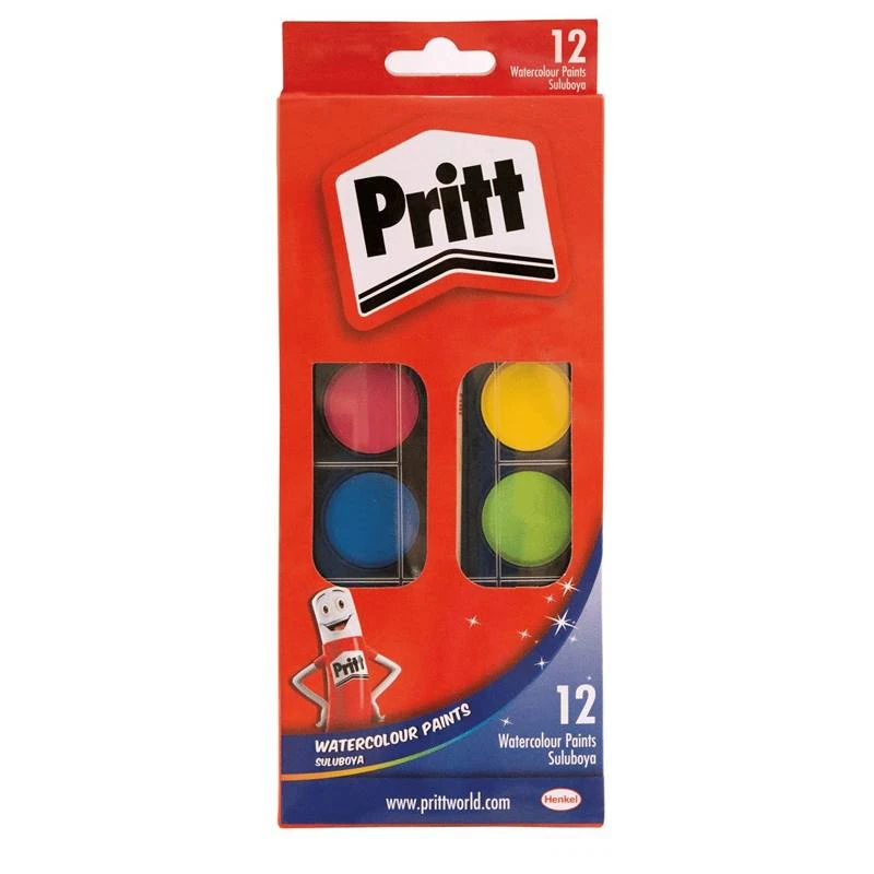 Pritt 1047948 12Renk Suluboya Büyük 12*72