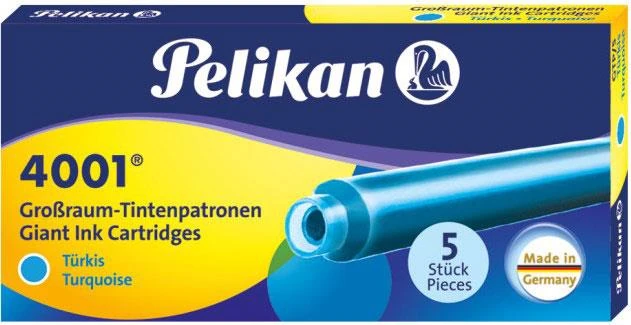 Pelikan 4001 Dolma Kalem Kartuş Dev Royal Mavi 5Li