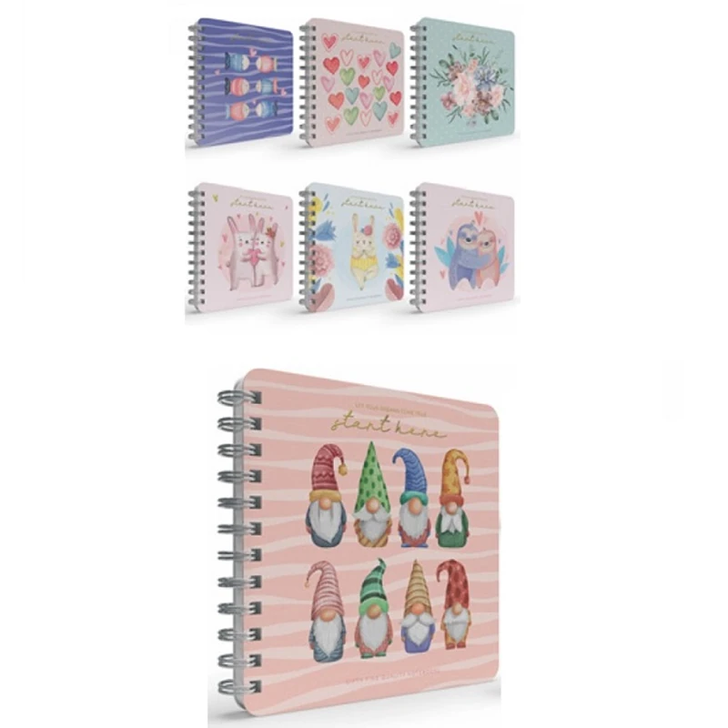 Gıpta Start Spiralli Sert Kapak Defter 16x16 Cm 100 Yaprak Noktalı