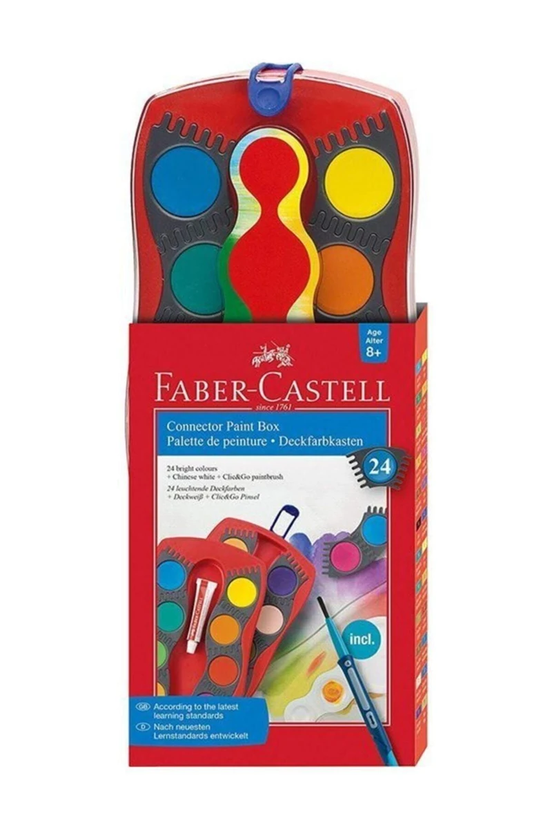 Faber-Castell Değiştirilebilir Tablet Suluboya 24 Renk