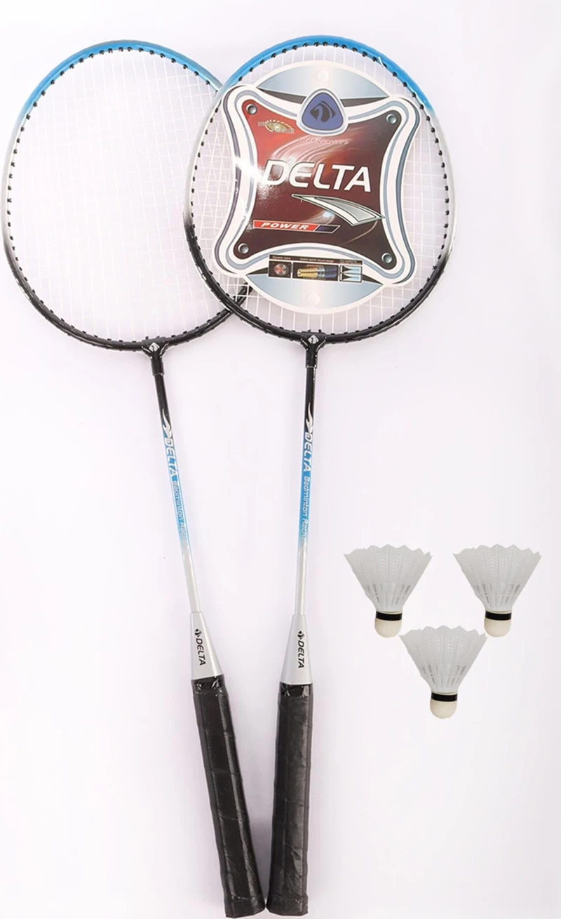 Delta 2 Adet Badminton Raketi İle 3 Adet Badminton Topu Ve Deluxe Badminton Çantası Çiftler İçin Set