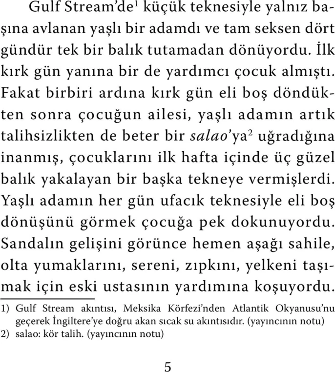 Yaşlı Adam Ve Deniz - Ernest Hemingway