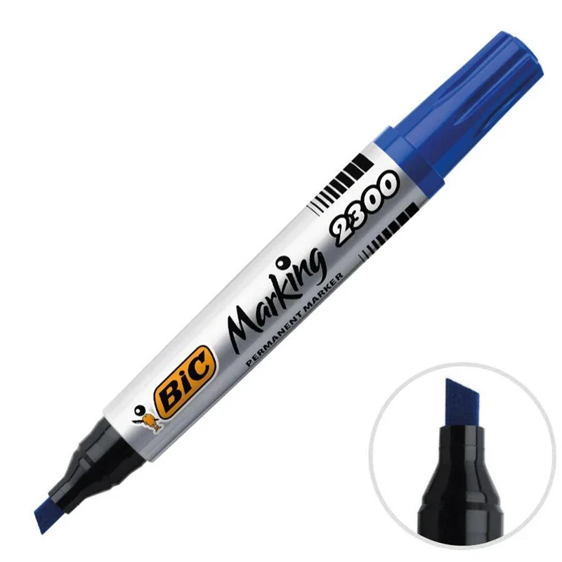Bic 8209253 Marker 2300 Kesik Uç Mavi *12