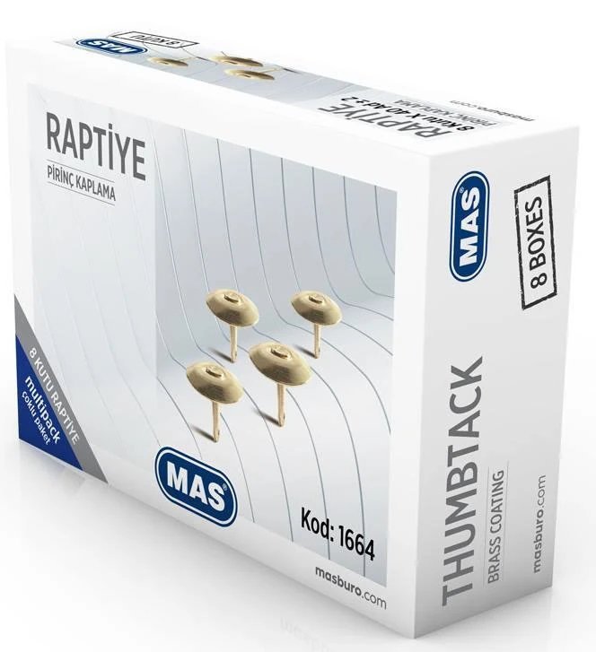 Mas Raptiye Sarı Pirinç Kaplı Multıpack 1664