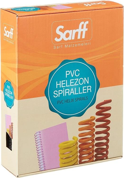 Sarff 15210013 Sarff 10Mm Şeffaf 4:1 Helezon Spiral Kutu ( 200 Adet )