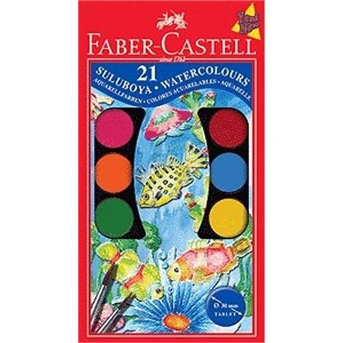 Faber-Castell Büyük Hazneli Suluboya 21'Li 190021